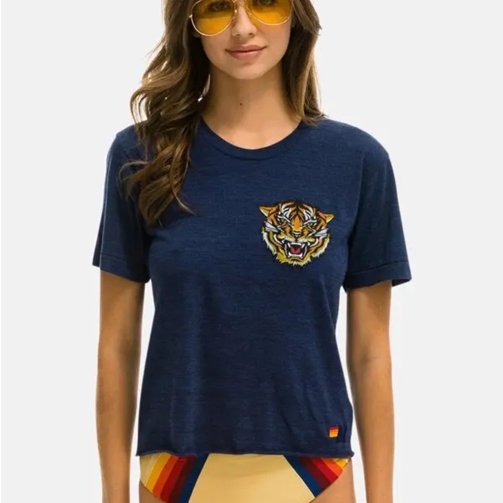 Aviator Nation Tiger Boyfriend Tee